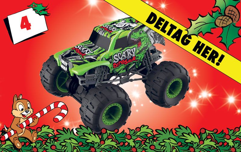 4. december – vind RC Scary Stunt Car med gyro og lyd!